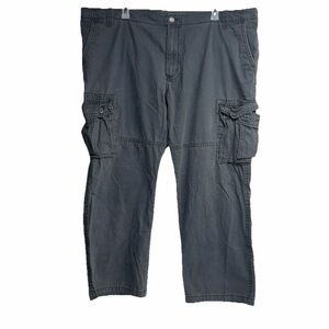 Old Navy Men’s TAG 48 x 32  Actual 48 x 30 Cargo Pants Gray Pockets 100% Cotton